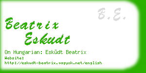 beatrix eskudt business card
